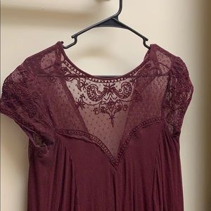 urban outfitters burgundy dress
